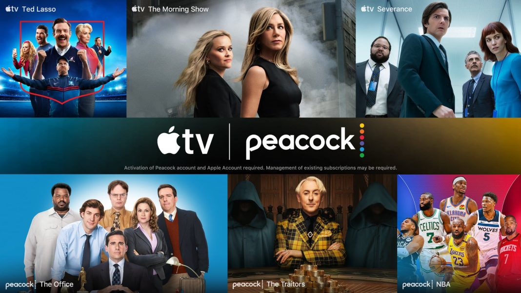 Apple TV and Peacock $20 Monthly Bundle Available on Amazon Prime Video, Offering a 30% Discount