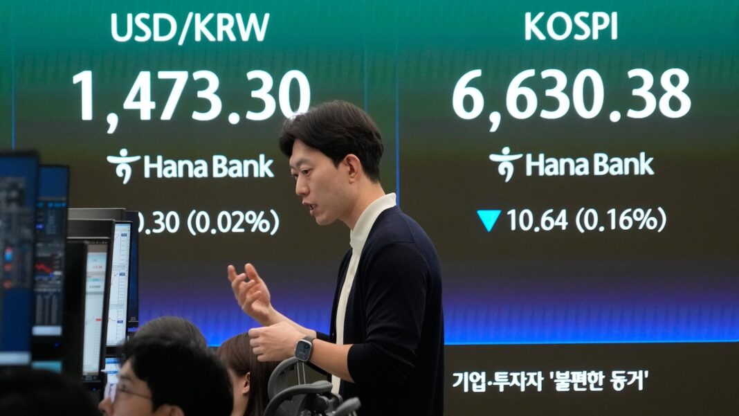World shares are mixed and oil prices jump more than 3% after the UAE says it will exit OPEC