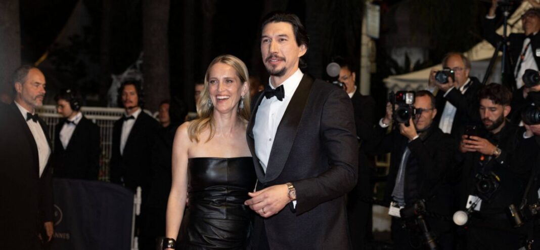 Adam Driver, Joanne Tucker All Smiles At 'Paper Tiger' Cannes Premiere