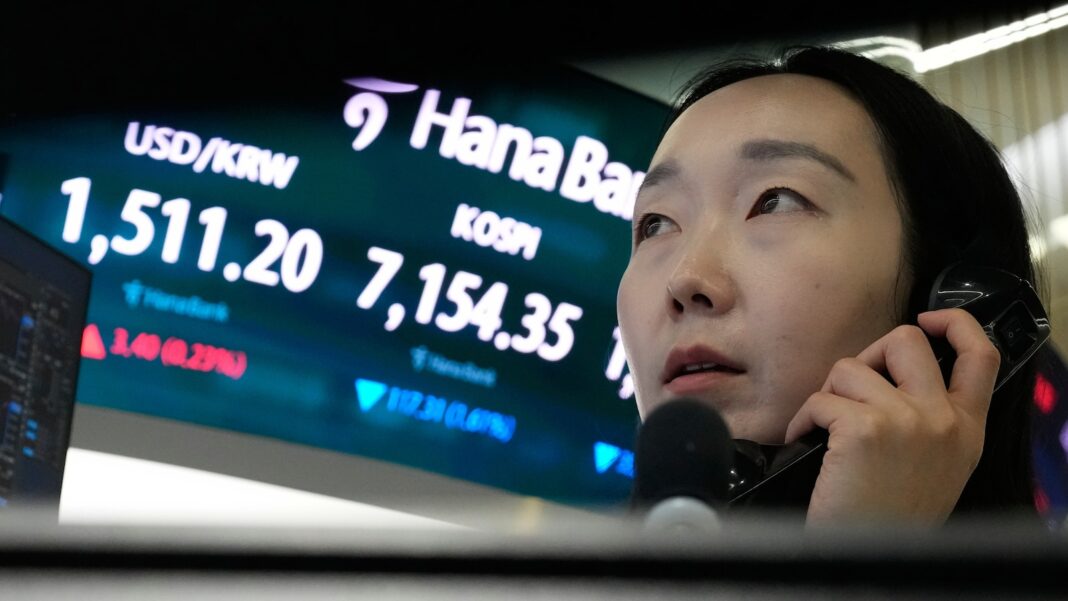 Asian shares track Wall Street's retreat as bond markets crank up the pressure