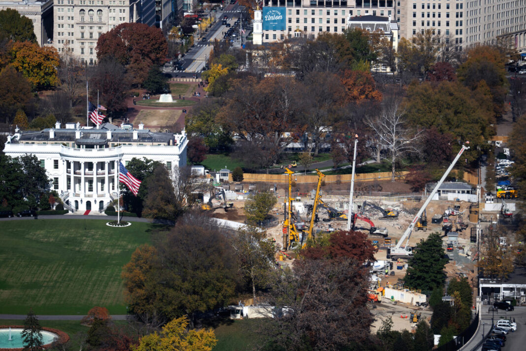 Senate Democrats are waging an offensive against $1 billion in reconciliation funding for security related to plans for a White House ballroom.