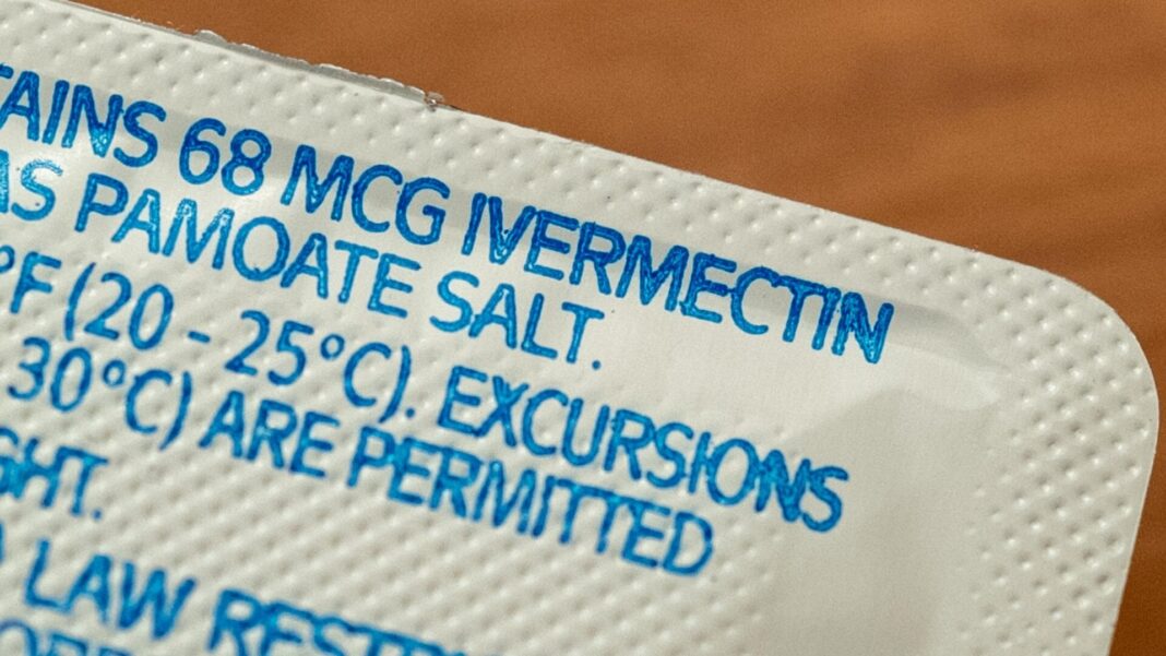 A packet of ivermectin.