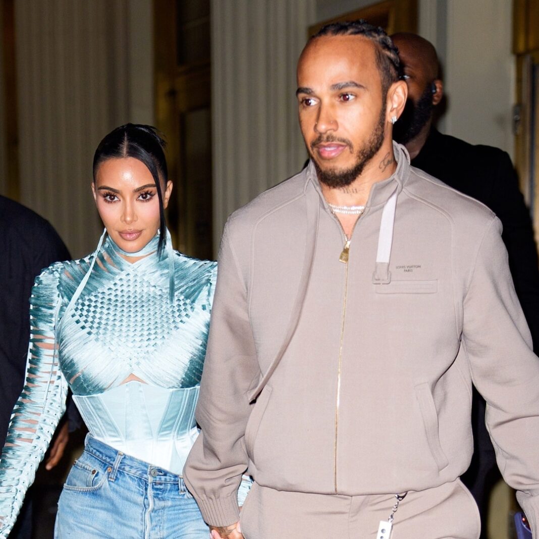 Kim Kardashian, Lewis Hamilton Hold Hands on Date Night