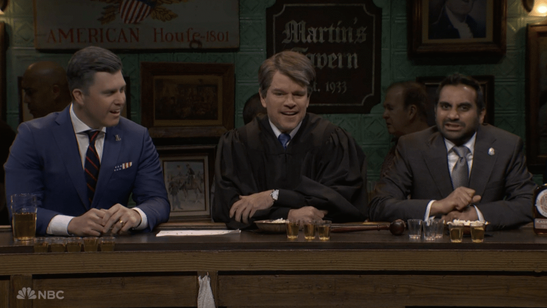 Matt Damon, Aziz Ansari Lead 'SNL' Cold Open as Trump Officials