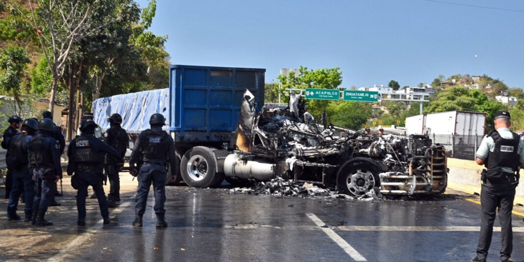 Mexican cartel armed with powerful weapons and explosives launched from drones attacks rural homes