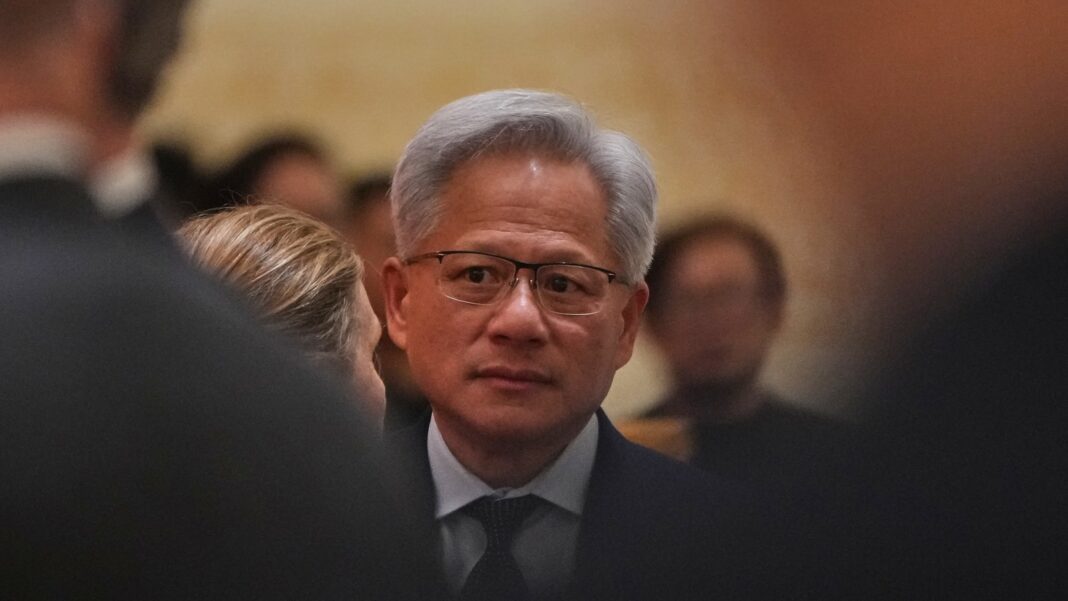 Nvidia CEO Jensen Huang tries Beijing's 'zhajiangmian' on food tour