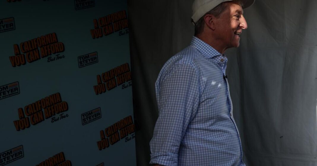 The Steyer campaign pays influencers. Their posts don't always make that clear