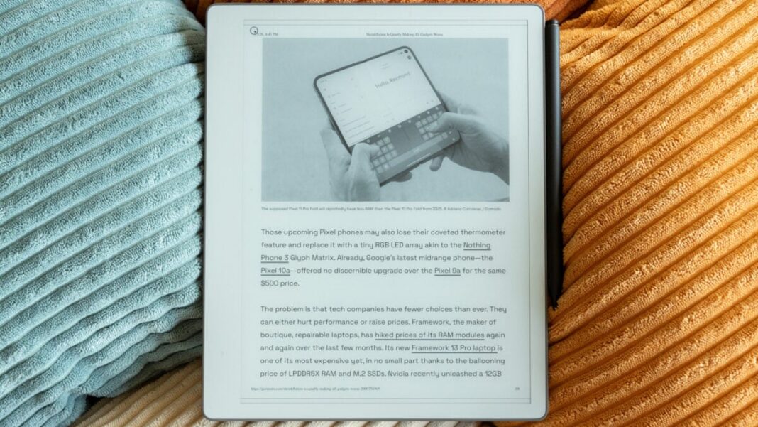 reMarkable’s Paper Pure Might Be the Best Notetaking Paper Tablet for Students